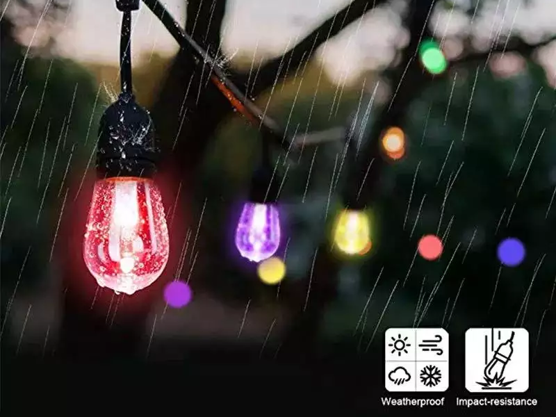 App multi-function remote control RGB outdoor festoon lights