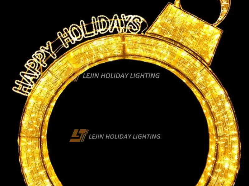 CE approved Christmas motif lights arch street park use Supply