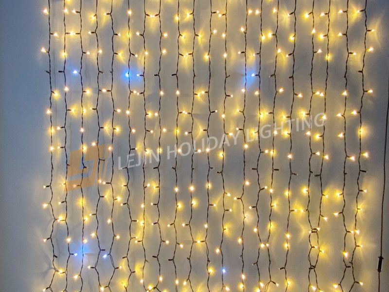 Christmas Curtain Lights Waterproof Rubber Holiday Decoration