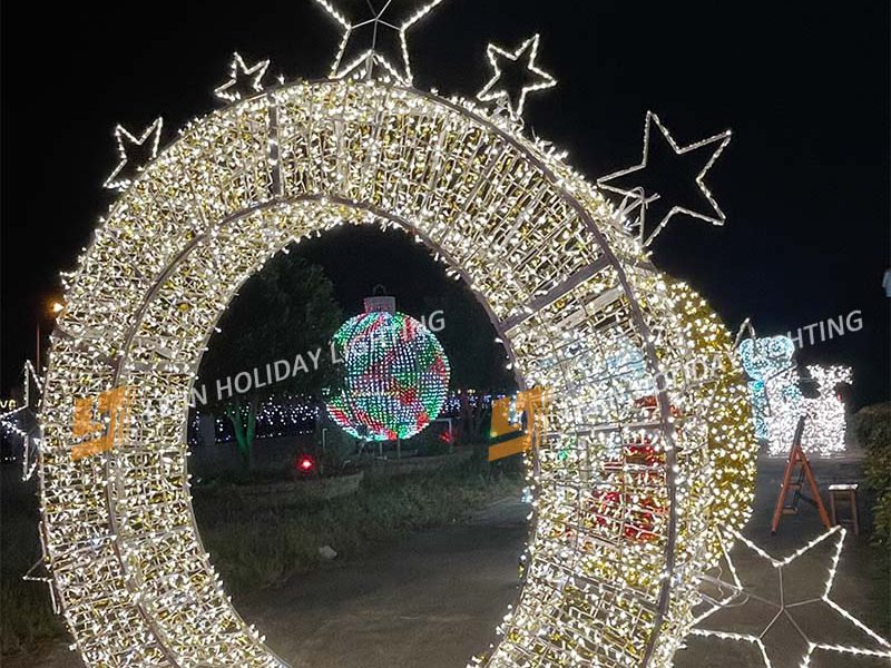 Customisable LED 3D arch motif light exporter