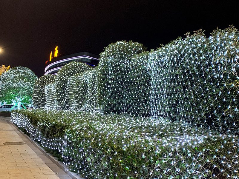Customizable white net light led for holiday outdoor decoration