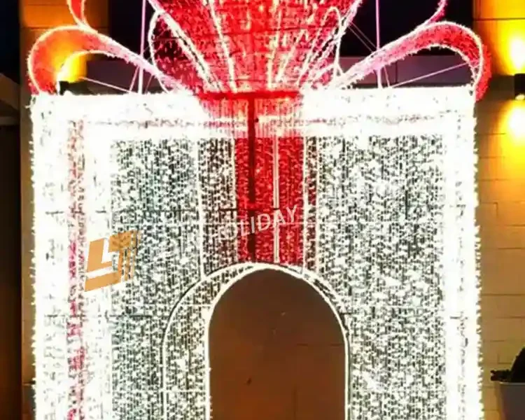 Customized LED gift box Christmas LED Motifs and Silhouettes Custom LED Motif Designs supplier