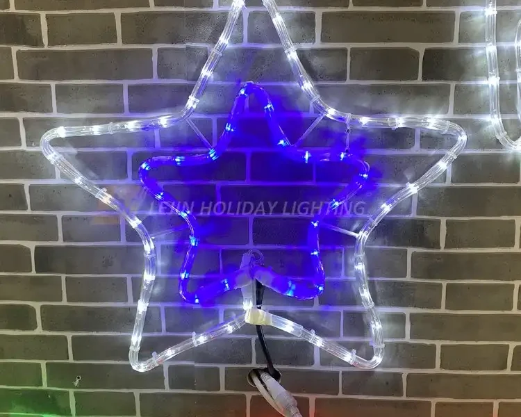 Double star motif light outdoor street decorative light waterproof