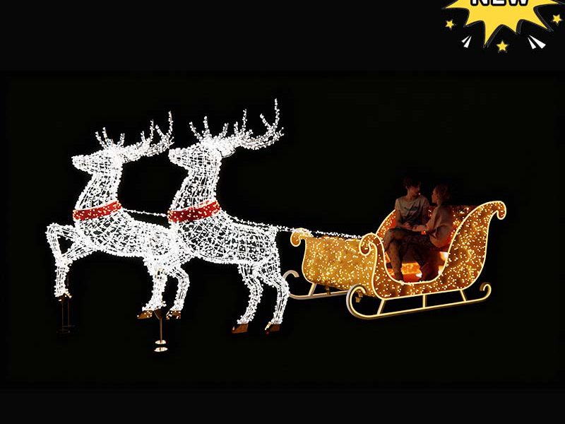 Factory Customized NEW 3D Deer Customized Motif Light