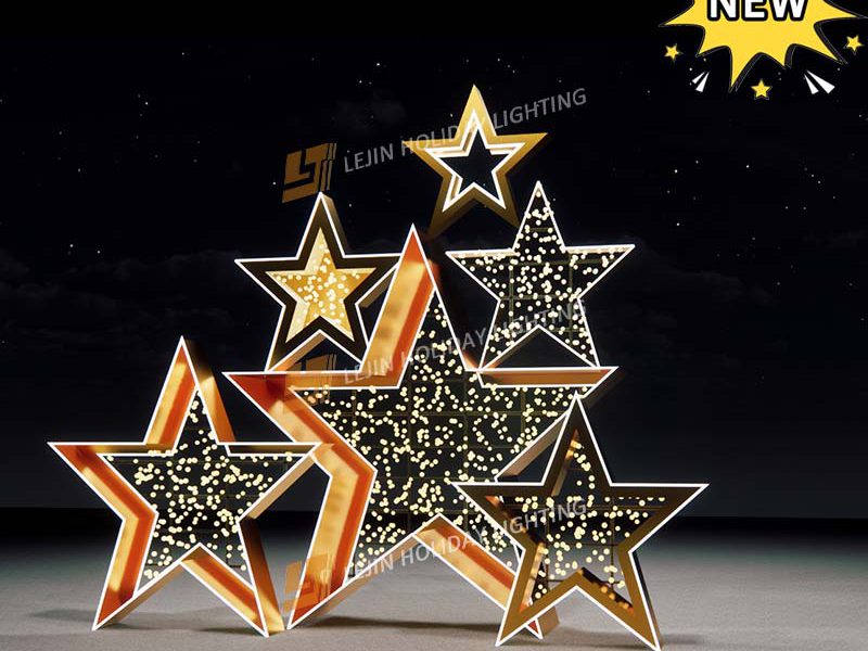 Factory Customized NEW 3D Star Customized Motif Light