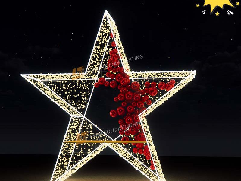 Factory Customized NEW 3D Star Motif Light
