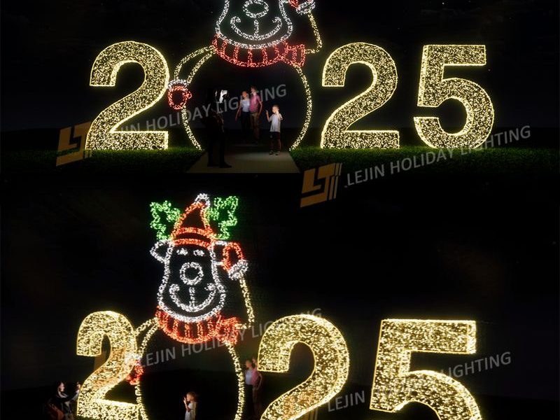 Factory LED 3D Lion motif light 2024