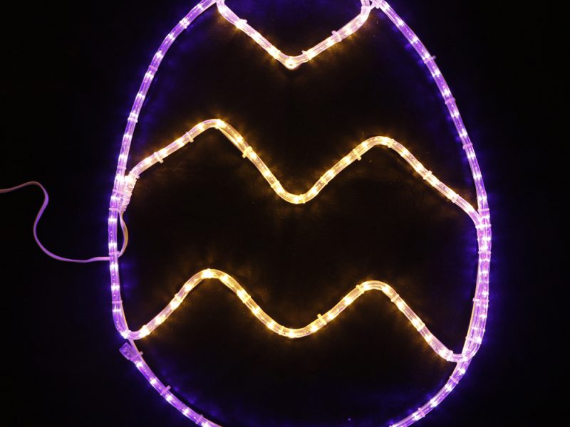 Festival outdoor decoration waterproof 110V rope light Easter eggs led motif light
