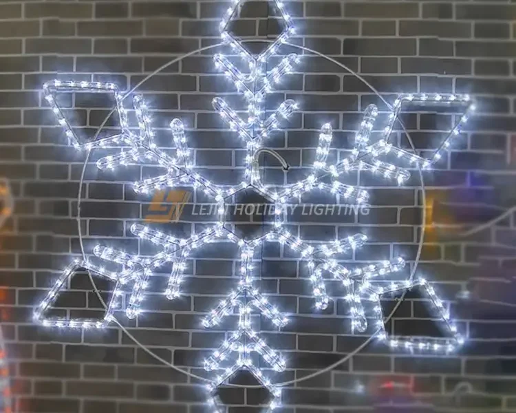 Imported 2D ordinary snowflake motif light indoor waterproof decorative