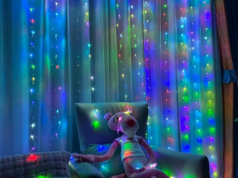 Indoor decoration Fairy led copper wire curtain lights for party decoration