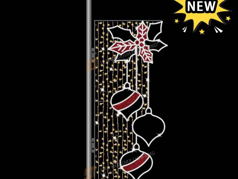 New Design Christmas Candy Pole Motif Light