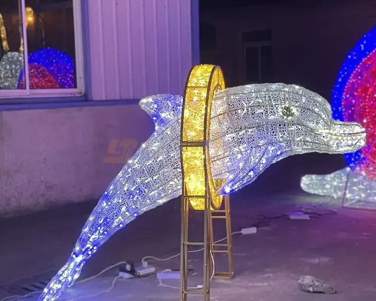 LED 3D dolphin motif light companies