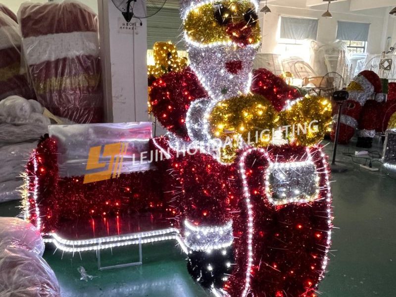 LED animal series cock motif light for outdoor park decoration