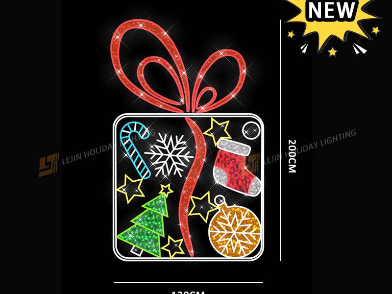 New Design Gift Box 2D Motif Light