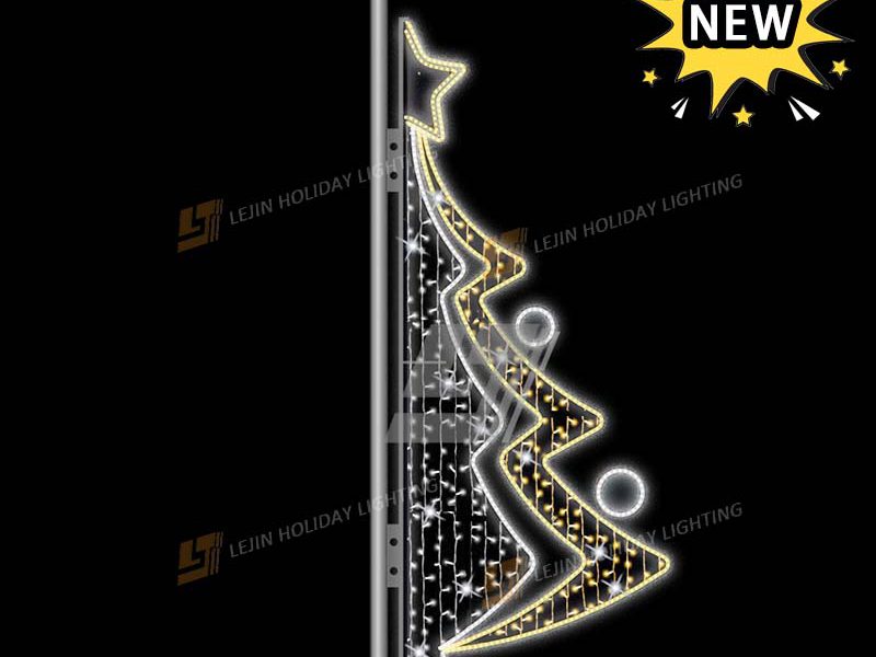 New Design Christmas Tree Pole Motif Light