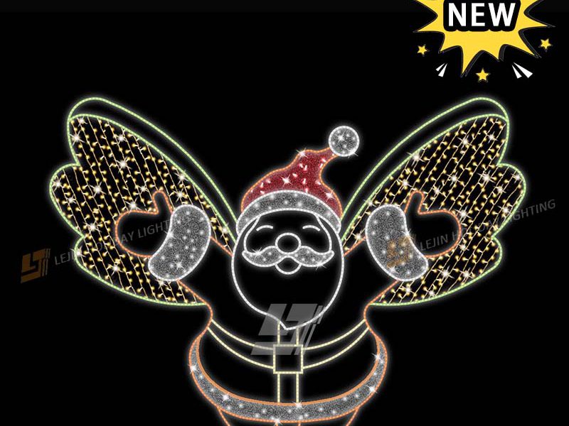 New Design Santa Claus Decoration 2D Motif Light