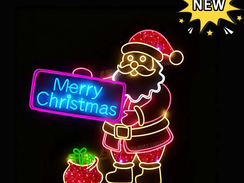 New Santa Claus 2D Motif Lights
