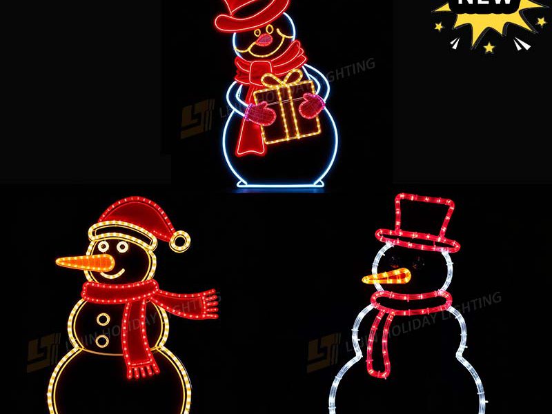 New Snowman Decoration 2D Motif Lights