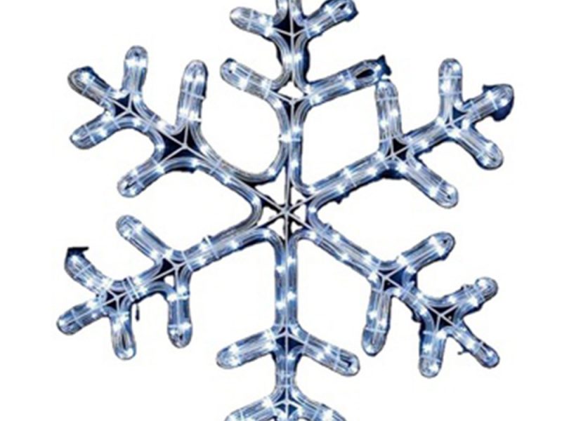 Outdoor landscape lighting 2D snowflake motif lights for Christmas decorative lights