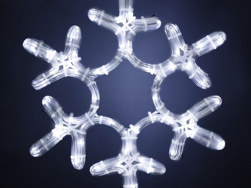 Waterproof and safe IP65 2D LED snowflake motif light for christmas party light