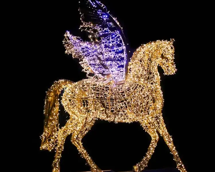 Wholesale motif light horse-shaped shopping mall decoration Supplier