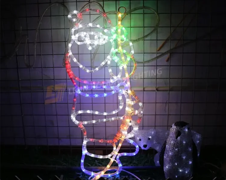 Wholesale Santa climbs rope motif lights indoor decorative lights